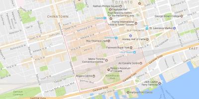 Peta Hiburan Daerah kejiranan Toronto