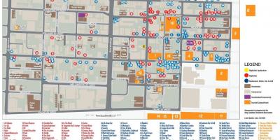 Peta Hiburan Daerah Toronto maklumat