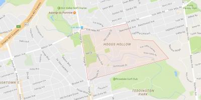 Peta Hoggs Berongga kejiranan Toronto