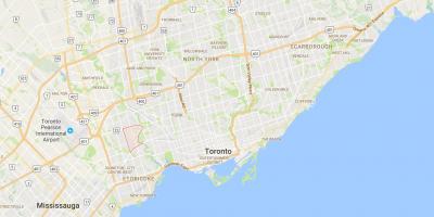 Peta dari Lembah Humber Kampung daerah Toronto