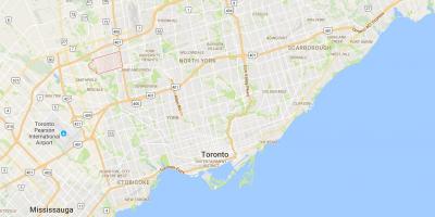 Peta Humber Puncak daerah Toronto