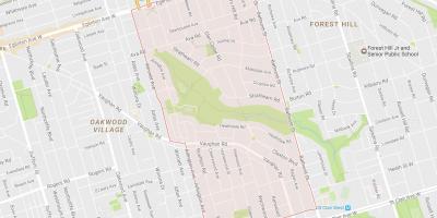 Peta Humewood–Cedarvale kejiranan Toronto