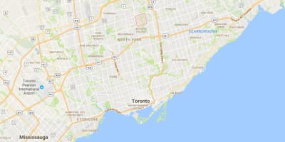 Peta Imperial Hutan – Steeles daerah Toronto