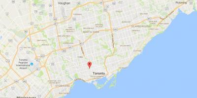 Peta Koreatown daerah Toronto