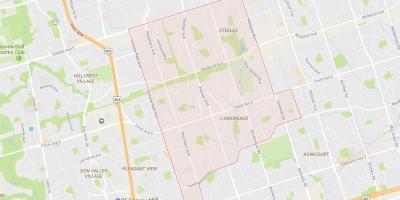 Peta L'Amoreaux kejiranan Toronto