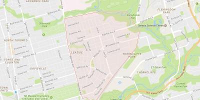Peta Leaside kejiranan Toronto