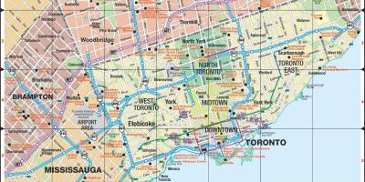 Peta Lebuh raya Toronto