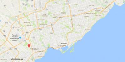 Peta Markland Kayu daerah Toronto