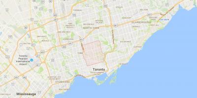 Peta Midtown daerah Toronto