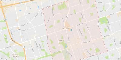 Peta Milliken kejiranan Toronto