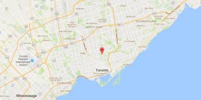 Peta Taman Moore daerah Toronto