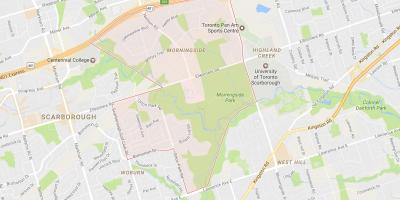 Peta dari Morningside kejiranan Toronto
