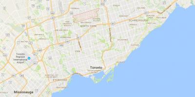Peta Newtonbrook daerah Toronto