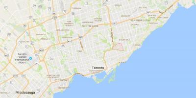 Peta o'connor–Parkview daerah Toronto