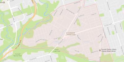 Peta o'connor–Parkview kejiranan Toronto