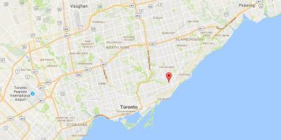 Peta Oakridge daerah Toronto
