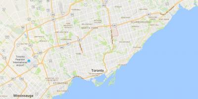 Peta Parkwoods daerah Toronto