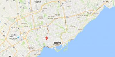 Peta Persimpangan Segitiga daerah Toronto