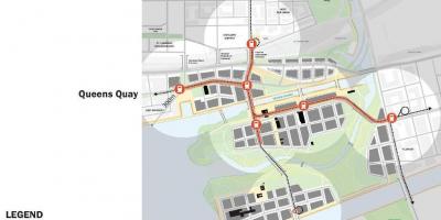 Peta Projets Timur Pantai Timur Bayfront Toronto