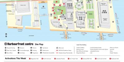 Peta pusat Harbourfront tempat letak kereta