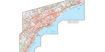 Peta rasmi Jalan Ontario