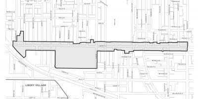 Peta Ratu street barat Toronto