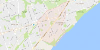 Peta Scarborough Kampung kejiranan Toronto