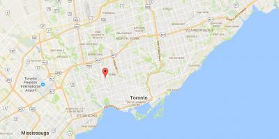 Peta Silverthorn daerah Toronto