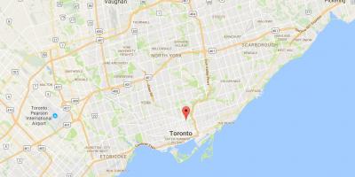 Peta St. James daerah Kota Toronto