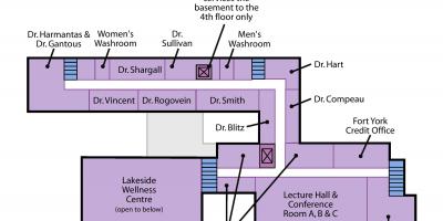 Peta St. Joseph Kesihatan pusat Toronto Sunnyside tahap 2