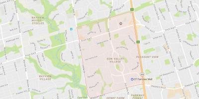 Peta Tak Lembah Kampung kejiranan Toronto
