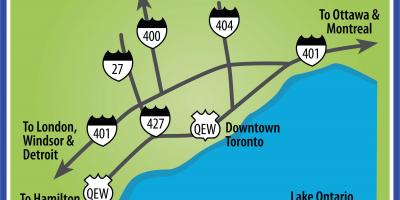 Peta Toronto jalan-jalan
