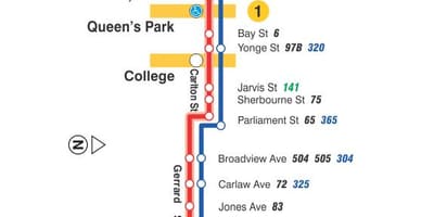 Peta trem 506 College/Carlton