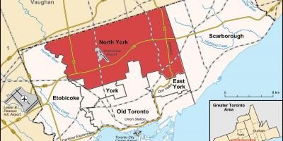 Peta Utara York Toronto