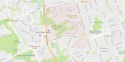 Peta Victoria Kampung kejiranan Toronto