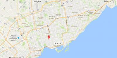 Peta Wallace Emerson daerah Toronto