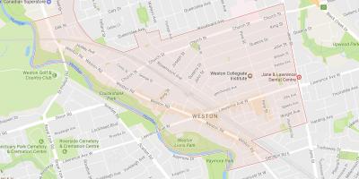 Peta Weston kejiranan Toronto