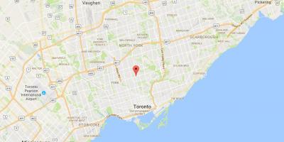 Peta Yonge dan Eglinton daerah Toronto