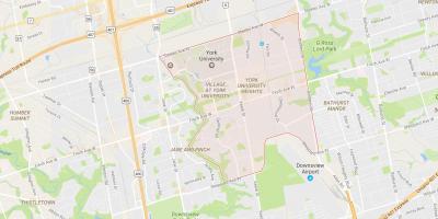 Peta York University Heights kejiranan Toronto
