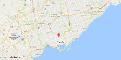 Peta Yorkville daerah Toronto
